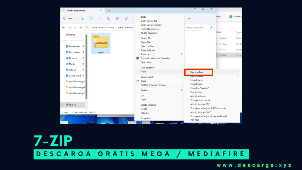 7-Zip Descarga Gratis por mega